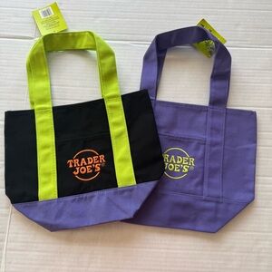 Trader Joe’s Halloween Canvas Mini Toto Bags New